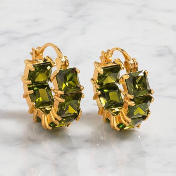 “Dutchess” Demi Fine Luxe Hoop Earrings - Picture 2 of 2